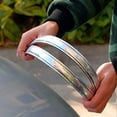 thumbnail image 4 of 4X Silver Chrome Bumper Corner Guard Protector Car Auto Truck Decoration Strip, 4 of 7