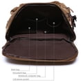 thumbnail image 4 of Men Canvas Backpack Fashion Travel Backpack School Rucksack Hiking Daypack, 4 of 6