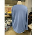 thumbnail image 5 of BXINGOHAI Women's Winter Warm Sherpa Lined Fleece Crewneck Sweatshirt Pullover Loungewear Tunic Tops Blue L, 5 of 6