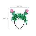 thumbnail image 4 of KAKOWELY Tocado mexicano para mujer, accesorio para el cabello para fiesta hawaiana, linda diadema floral de cactus, diadema elástica con flores de cactus, accesorio para el cabello hawaiano, 4 of 4