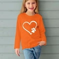 thumbnail image 5 of Lmnyox Crew Neck Shirt for Kids Long Sleeve Heart Print Casual T Shirt Girls Boys Fall Winter Fashion Blouse, 5 of 5