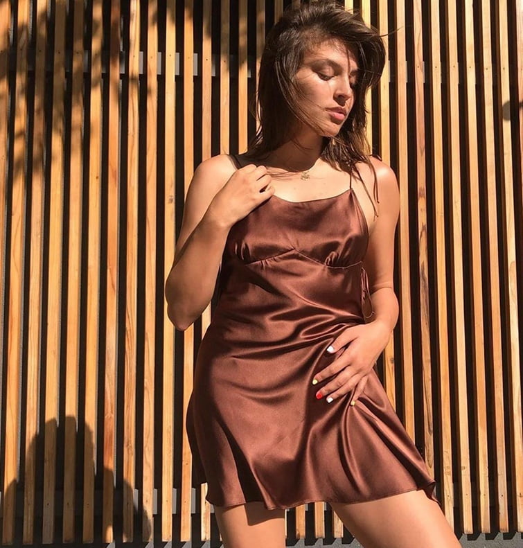 Women Sexy Satin Silk Slip Dress Summer 