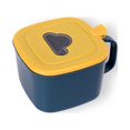 thumbnail image 1 of Bewildely Caja de especias con tapa Cucharas Cajas de almacenamiento de condimentos Contenedores a prueba de polvo Organizador a prueba de Organizadores de utensilios de cocina Azul amarillo, 1 of 6