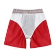 thumbnail image 3 of Boys Athletic Shorts Red, Quick Dry Elastic Waist with Drawstring, Solid Color Casual Lounge Shorts with Pockets for Kids 8-14,Size 10-11T, 3 of 9
