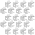 thumbnail image 4 of HOMEMAXS  20 Pcs Shower Glass Clamp Mirror Holder Clips Adjustable Strips, 4 of 8