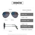 thumbnail image 3 of 2 Pair Combo Patriotic American US Flag Sunglasses Bulk Glasses 4th of July Independence Day Themed Party - Style:Style 2;, 3 of 7