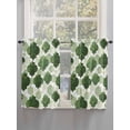 thumbnail image 5 of Sage Green Geometric Moroccan Living Room Curtains 2 Panel, Abstract Art Ombre Modern Cafe Window Treatment, Farmhouse Bedroom Bathroom Kitchen Curtains Drapes 104"x54", 5 of 6