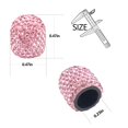 thumbnail image 3 of Sikawai Pink Bling Tapas De Vástago De Válvula Brillantes Hechas A Mano Cry-Stal Rhine-Stone Tapas Universales Para Válvulas De Neumáticos De Automóviles Tapas De Ruedas Cromadas Atractivos Accesorios, 3 of 5