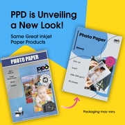 PPD Glossy Photo Paper for Inkjet Printer, 8.5 x 11 inches, 50 Sheets, 180 Gsm