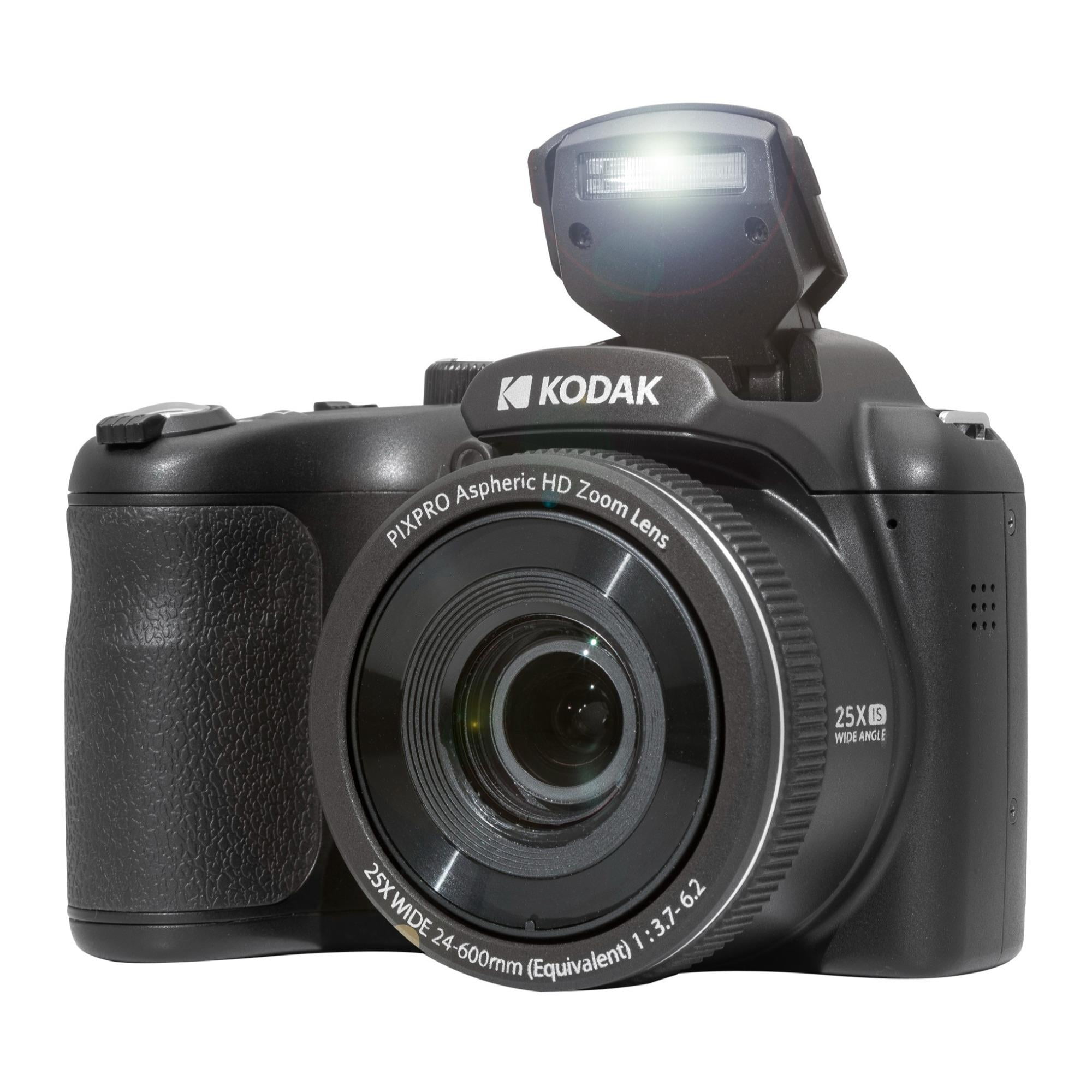 Kodak PIXPRO AZ255 Point Shoot Camera, 16MP, 25x Zoom, Black with