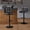 Black(Black Base)-2pc, variant on AUNEKIV Bar Stools, Thickened Seat Cushion Square Swivel Bar Stools with Back, Adjustable Counter Height Bar Chairs for Kitchen Island, Dining Room, White
