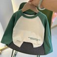 thumbnail image 5 of NOLDARES Cartoon Print Kids Thermal Base Layer Long Sleeve Pullover Top for Toddlers 9M-11Y Spring Winter Wear(Green,10-11 Years), 5 of 5