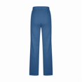 thumbnail image 5 of Womens Straight Casual Pants Plus Size Solid Color Leg Pants Elastic High Waisted Lounge Pants Fall Trousers Long Pants with Pocket, 5 of 6