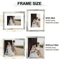 thumbnail image 5 of decorUhome 8x10 Matted to 5x7 Picture Frame, Photo Frame for Gallery Wall or Tabletop Display, Distressed White, 5 of 9