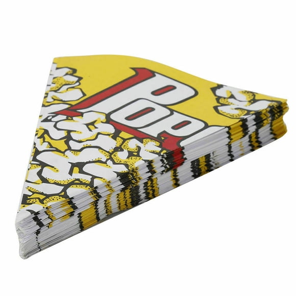 WEUVEB 100Ud Bolsa Para Palomitas De Con Estampado Temático Y Material Duradero