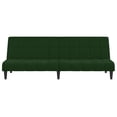 thumbnail image 3 of vidaXL 2-Seater Sofa Bed Dark Green Velvet, 3 of 9