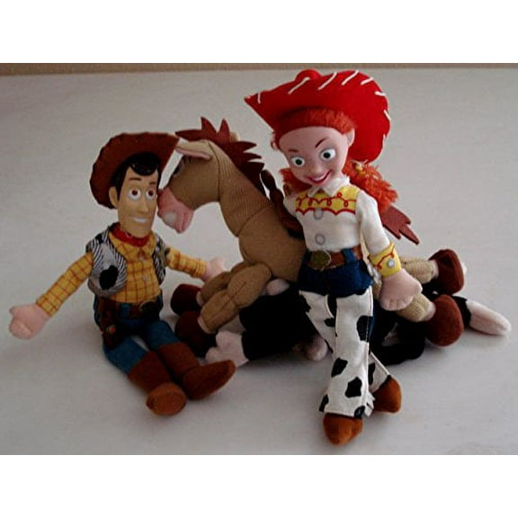 Toy Story Jessie, Woody and Bullseye Bean Bag Plush Set