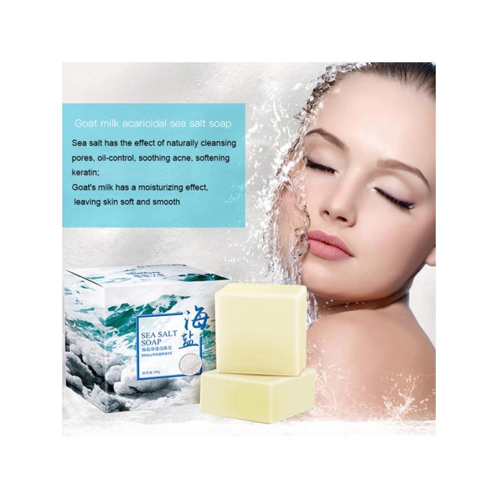 100g Salt Soap Mite Soap Rich In Sea Salt Quickly Remove Mites Repair
