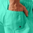 thumbnail image 5 of DDAPJ pyju Birthday Gifts! Mens Drawstring Running Shorts Solid Athletic Shorts Lightweight Quick Dry Workout Gym Shorts with Pockets Mint Green L, 5 of 7