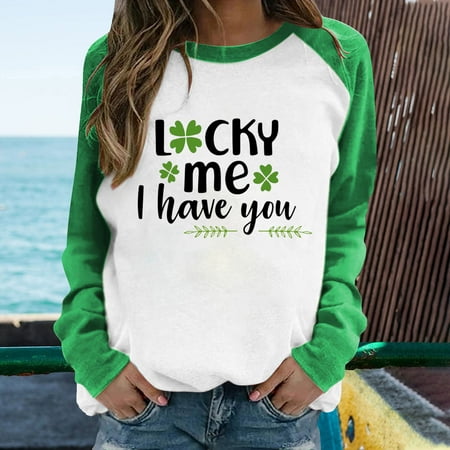 

Women s T-Shirts St Patricks Day Irish Gifts for Women St Patricks Day Maternity Tops Womens Spring Tops St Patricks Day Earrings Shirt