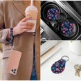 thumbnail image 5 of Pzuqiu 14 Pcs Automotive Seat Cover Accessories Blue Sea Turtle Front Rear Car Seat Covers Steering Wheel Seat Belt Headrest Center Console Pad Coasters Chapstick Keychain Holder Keys Wrist Lanyard, 5 of 7