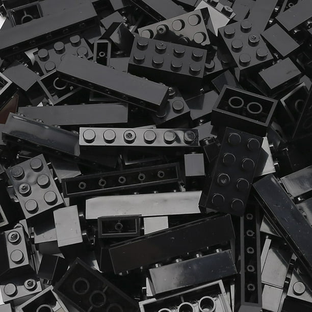 Lote de bloques de construcción de 120/240 Uds., paquete de ladrillos clásicos de ciudad clasificados por bloques de colores, placa de juguete creativo Compatible con,black