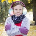 thumbnail image 2 of Peak 2 Peak Girls Purple Earmuff and Convertible Fingerless Gloves Winter Set [4014], 2 of 8