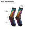 thumbnail image 2 of Honeii Colorful Haired White Horse Print Children's Colorful Socks,Unisex Kids and Toddlers' Cushioned Sock,Kids Athletic Crew Socks,for Everyday Wear and Sports, 2 of 5