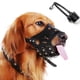 thumbnail image 2 of Bozal para perro de piel sintética antimordeduras y antiingestión, bozal para perro con control de ladridos para perros medianos y grandes., 2 of 8