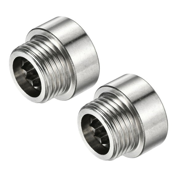 Uxcell G1/2 Female to G1/2 Male Thread 10mm Stainless Steel Extension Pipe Fitting 2 Pack