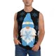 thumbnail image 1 of Balery Christmas Gnome Snowflake Camisetas sin mangas para hombre, absorbe la humedad y protege contra el mal olor.-3X-Large, 1 of 7
