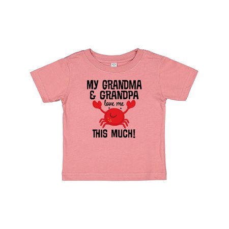 

Inktastic Grandma Grandpa Love Me Boys Gift Baby Boy or Baby Girl T-Shirt