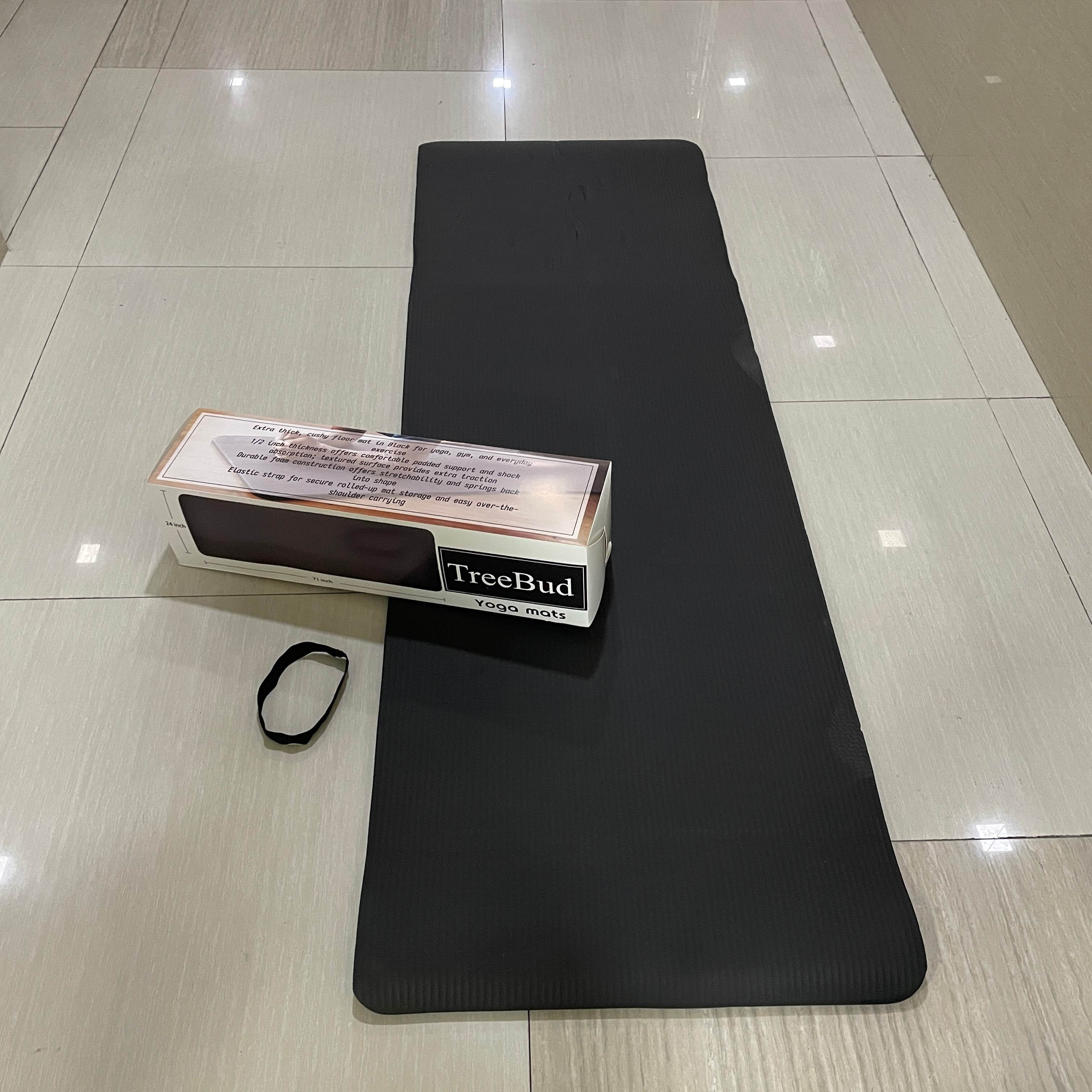 TreeBud Yoga mats,1/2 Inch Extra Thick Exercise Yoga Mat
