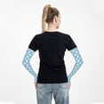 thumbnail image 6 of Yiaed Blue Fish Scale Texture Print Arm Sleeves,Cooling UV Sun Protection Sports Compression for Men/Women, 6 of 6