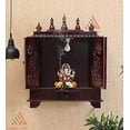 thumbnail image 3 of Homecrafts Home Temple, Wooden Temple, Pooja Mandir For Home (Large- 24 X 12 X 30 (Wxdxh) Inch, Walnut), 3 of 9