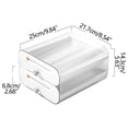 thumbnail image 3 of Dvkptbk Storage Rack Large Capacity Eggs for Refrigerator - Stackable 36-Grid Eggs Fresh Storage Box for Fridge, Eggs Storage Container Organizer Bin, White Plastic Storage Home & Garden, 3 of 9