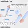 thumbnail image 4 of 2 pairs UV sunscreen compression arm sleeve for men and women - outdoor sports cooling protection arm sleeve - UV sunscreen arm sleeve covers the arm - Type:Set3;, 4 of 5