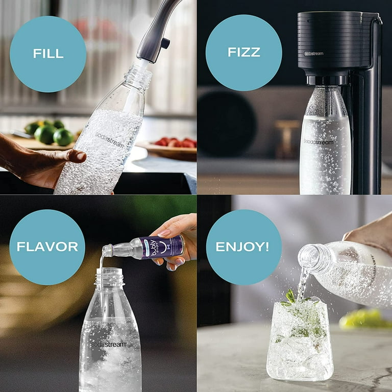 SodaStream Black Gaia Sparkling Water Maker Starter Kit