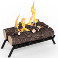 thumbnail image 5 of Regal Flame 18" Ethanol Fireplace Grate Log Set with Burner Insert for Easy Conversion from Gas Logs, Gel, Wood Log, Electric Log, Electric Fireplace Insert or Wood Burning Fireplace Insert (Oak), 5 of 9