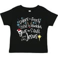 thumbnail image 3 of Inktastic Dance Like Frosty, Shine Like Rudolph, Give Like Santa Boys or Girls Toddler T-Shirt, 3 of 5