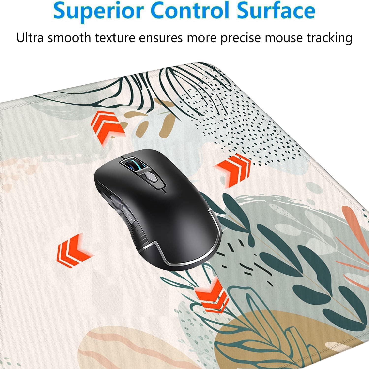 Abstract Boho Desk Mat Gaming Mouse Pad Green Pink XL Mouse Pad Large Mousepad Extended Laptop Keyboard Mat Gaming Desk Pad Mouse Mat Office Computer Keyboard Laptop Home 31.5"x11.8"