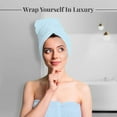thumbnail image 4 of Pack of 4 Extra Large Bath Towels 30 x 60 Inches, 100% Cotton, Larger & Lighter Weight, Quicker to Dry, Super Soft and Absorbent, Perfect for Bathroom, Dark Grey, 4 of 7