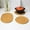 Beige, variant on Xhegex Woven Round Placemats for Heat Insulation - Durable Table Coasters for Dining and Kitchen Use
