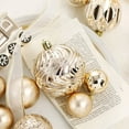 thumbnail image 4 of YANHAIGONG Christmas Ball Ornaments Sets,Christmas Balls for Tree Decorations,65 Light Champagne White Painted Christmas Balls Set for Christmas Decorations Christmas Tree Ornaments Pendants, 4 of 6