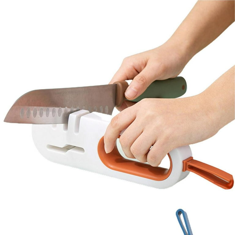 3 Slot Manual Knife Sharpener With Handle, For Home & Kitchen