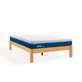 thumbnail image 1 of Colchón de Espuma Luuna Blue Matrimonial Adulto y Base de Madera de Bambú Armable Sin Herramientas blanco Matrimonial, 1 of 7
