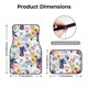 thumbnail image 5 of Balery Lilies Flowers Juego de 4 Alfombrillas para Auto, Revestimientos de Caucho Resistente, Diseño Antideslizante, 5 of 7