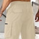 thumbnail image 3 of Pantalones largos de trabajo para hombre con múltiples bolsillos y cordón, pantalones de pierna recta, pantalones de poliéster para hombre, 3 of 5