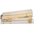 thumbnail image 1 of Agrafeuse Acrylique Transparente - Agrafeuse Dorée Accessoire de Bureau Cool, 1 of 5