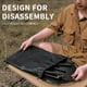 thumbnail image 5 of Mesa de camping redonda extensible de aleación de aluminio con soporte de almacenamiento, diseño plegable y portátil para picnics al aire libre, mesa de comedor elevable desmontable., 5 of 6